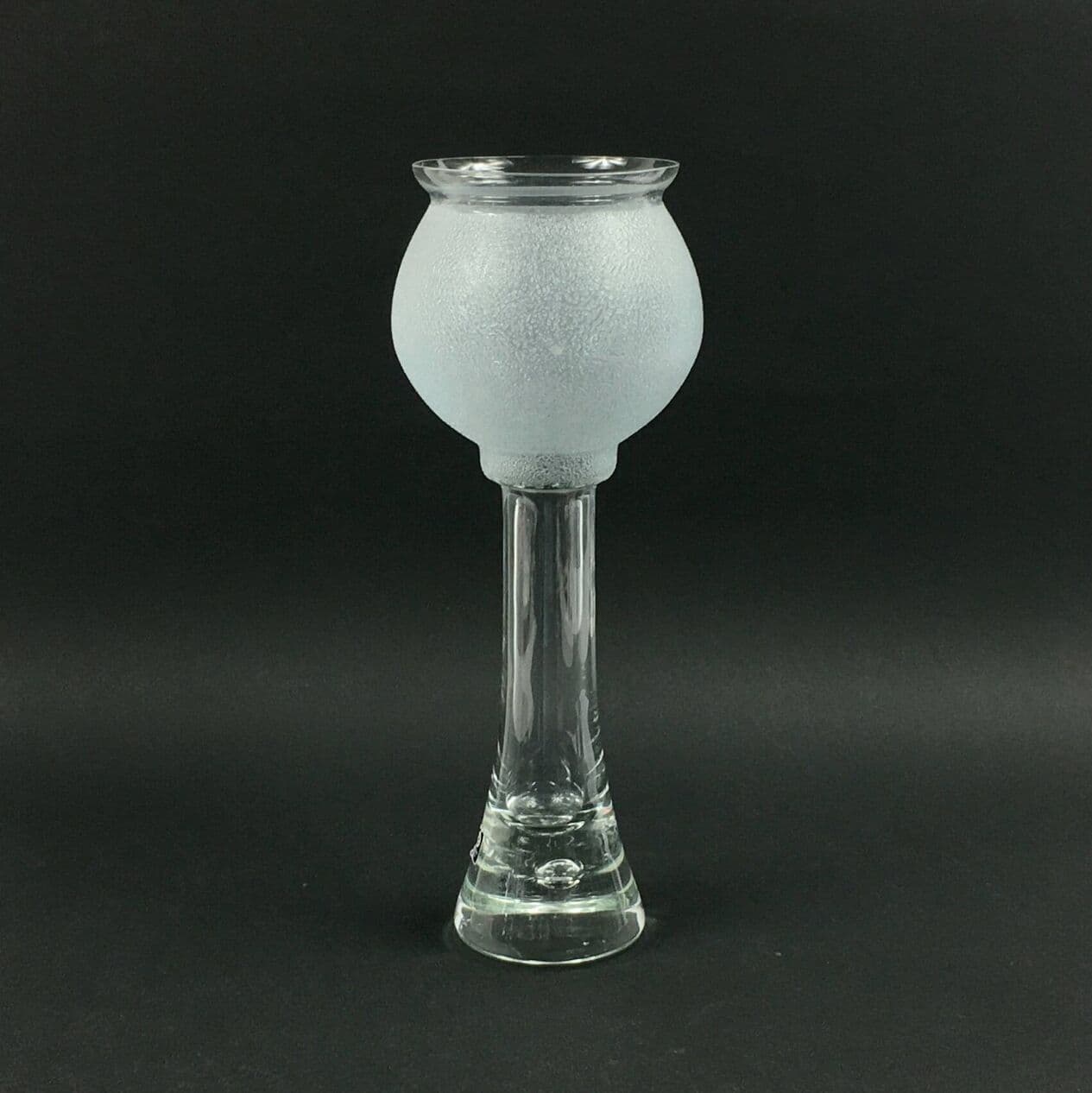 Wazon Space Age, szkło transparentny niebieski, Szwecja, lata 70. - 296835