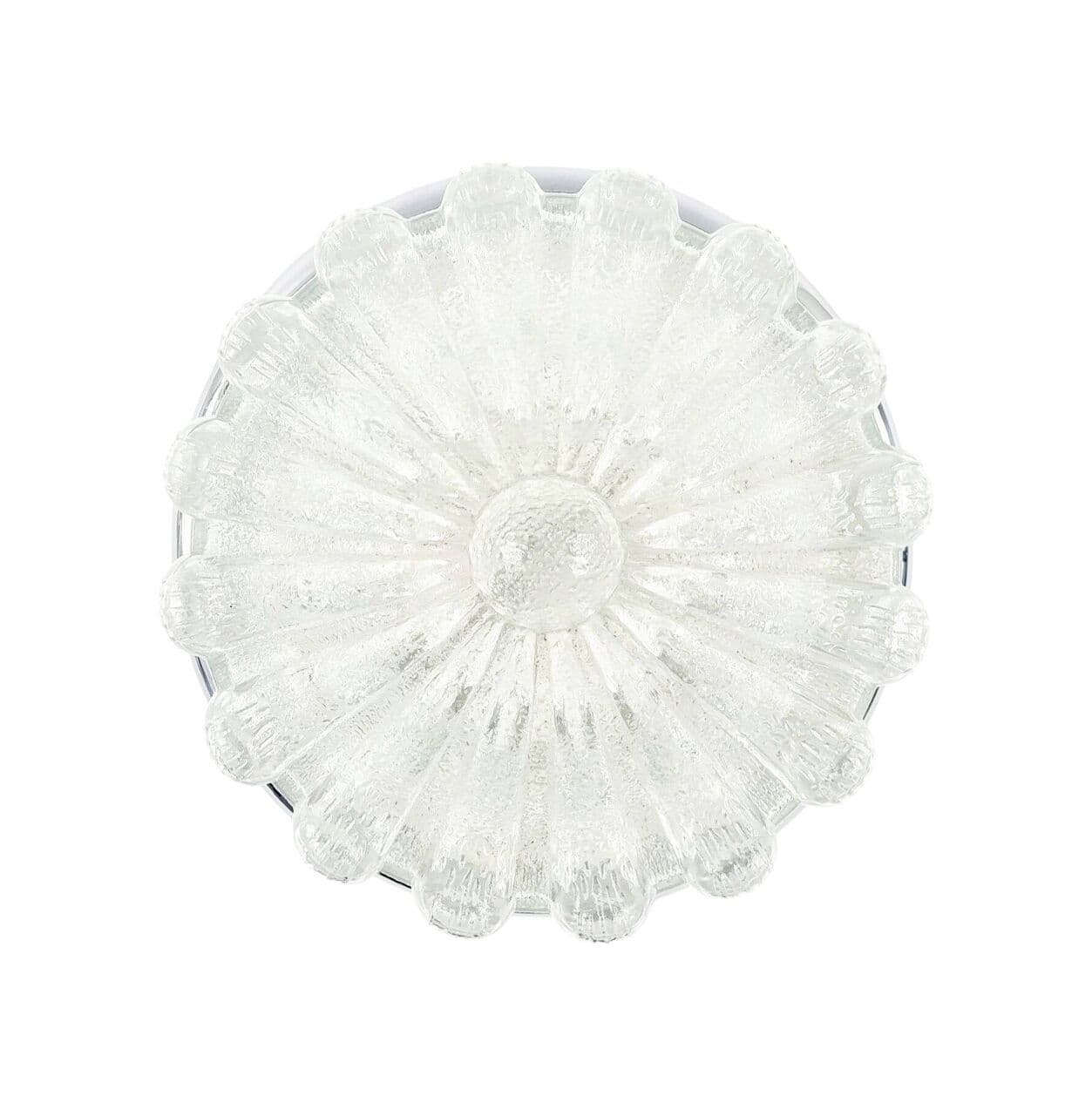Lampa sufitowa, szkło transparentne, chrom, Limburg, Niemcy, lata 70. - 296788