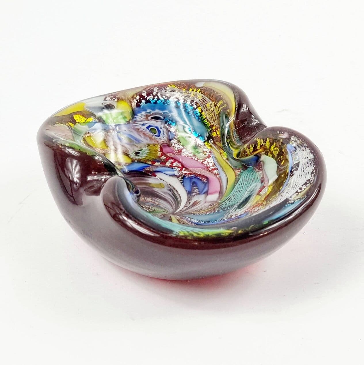 Ashtray Tutti Frutti, colored glass, by D. Martens, Italy, 1960s. - 296775