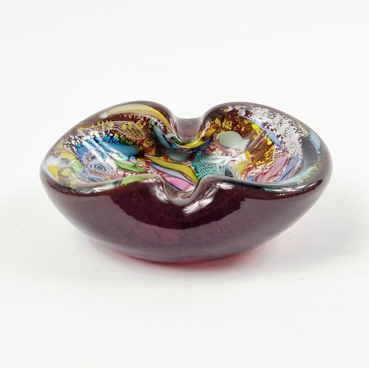 Ashtray Tutti Frutti, colored glass, by D. Martens, Italy, 1960s. - 296777
