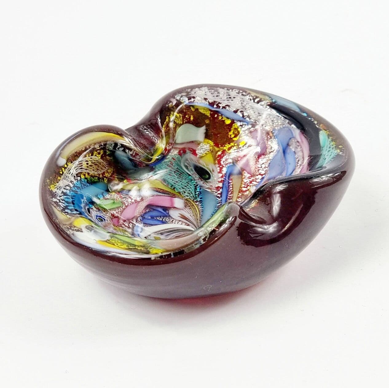 Ashtray Tutti Frutti, colored glass, by D. Martens, Italy, 1960s. - 296784