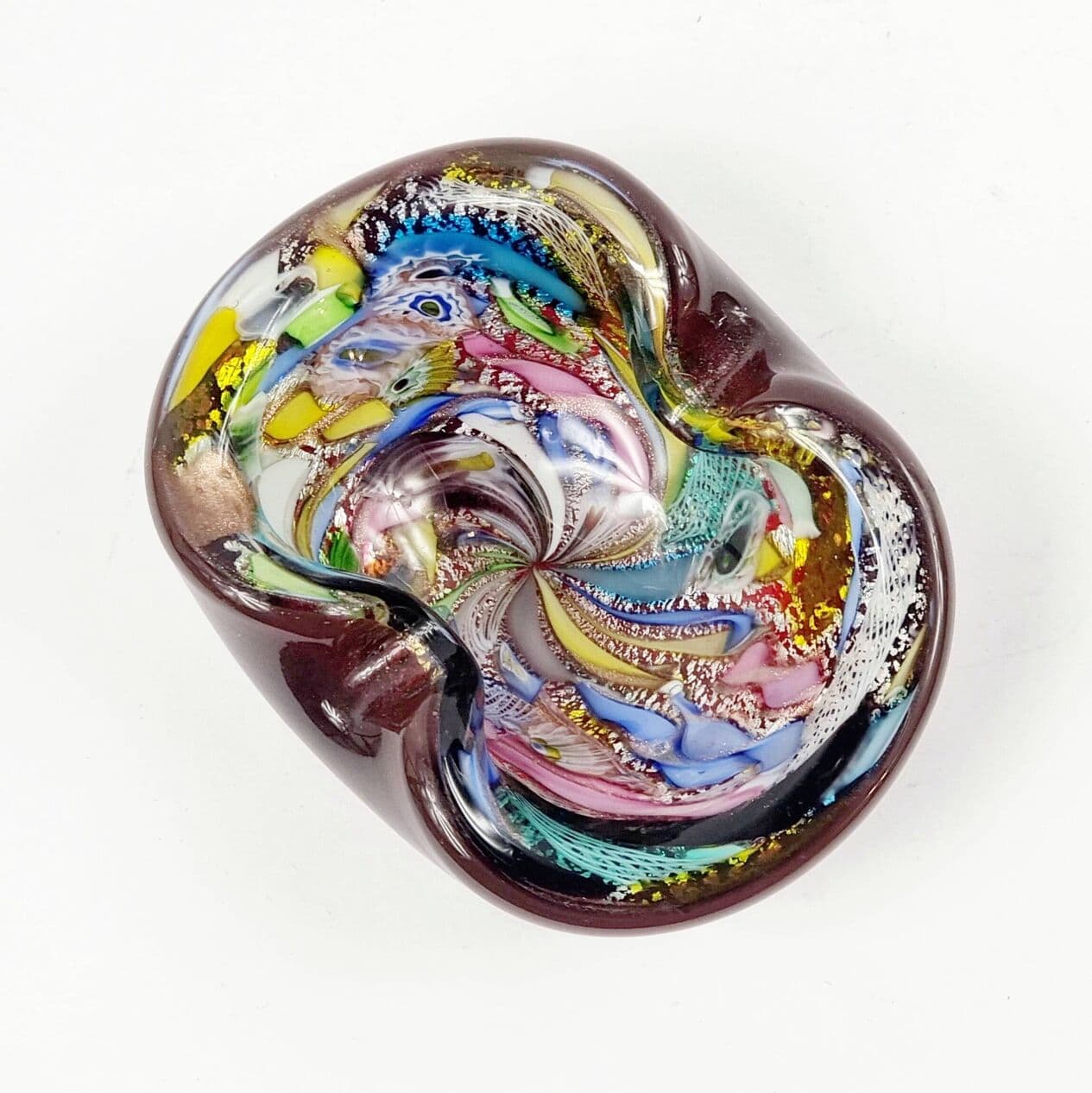 Ashtray Tutti Frutti, colored glass, by D. Martens, Italy, 1960s. - 296780