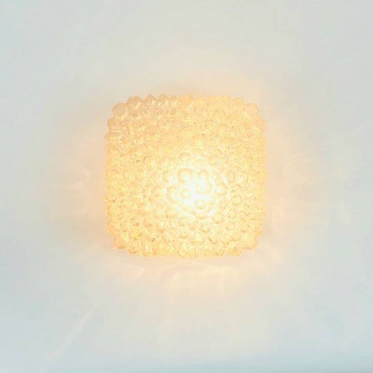 Kinkiet Bubble, szkło kryształowe złoty, proj. H. Tynell, Limburg, Niemcy, lata 70. - 296738