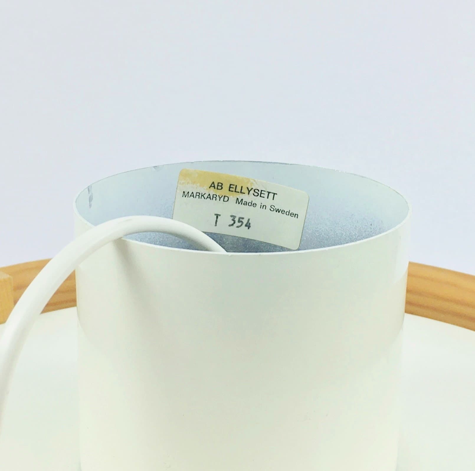 Lampa sufitowa, sklejka brązowa, proj. H.-A. Jakobsson, Szwecja, lata 60. - 298724