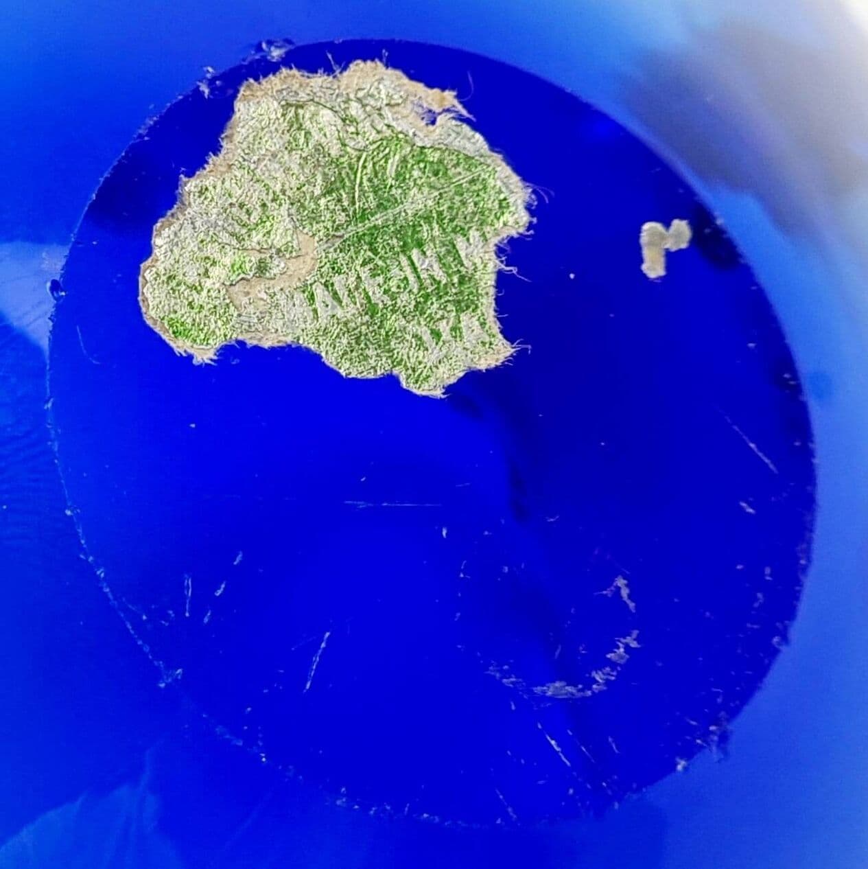 Ashtray Sommerso, blue transparent glass, Murano, Italy, 1960s. - 296687