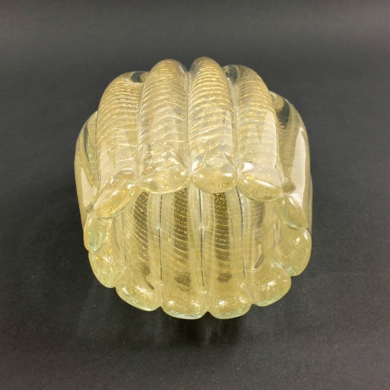 Vase Cordonato d'Oro, gold, crystal glass, Barovier & Toso, Italy, 1960s. - 296663