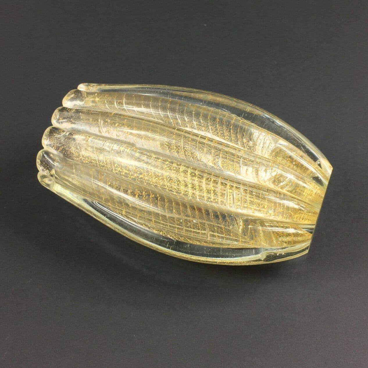 Vase Cordonato d'Oro, gold, crystal glass, Barovier & Toso, Italy, 1960s. - 296664