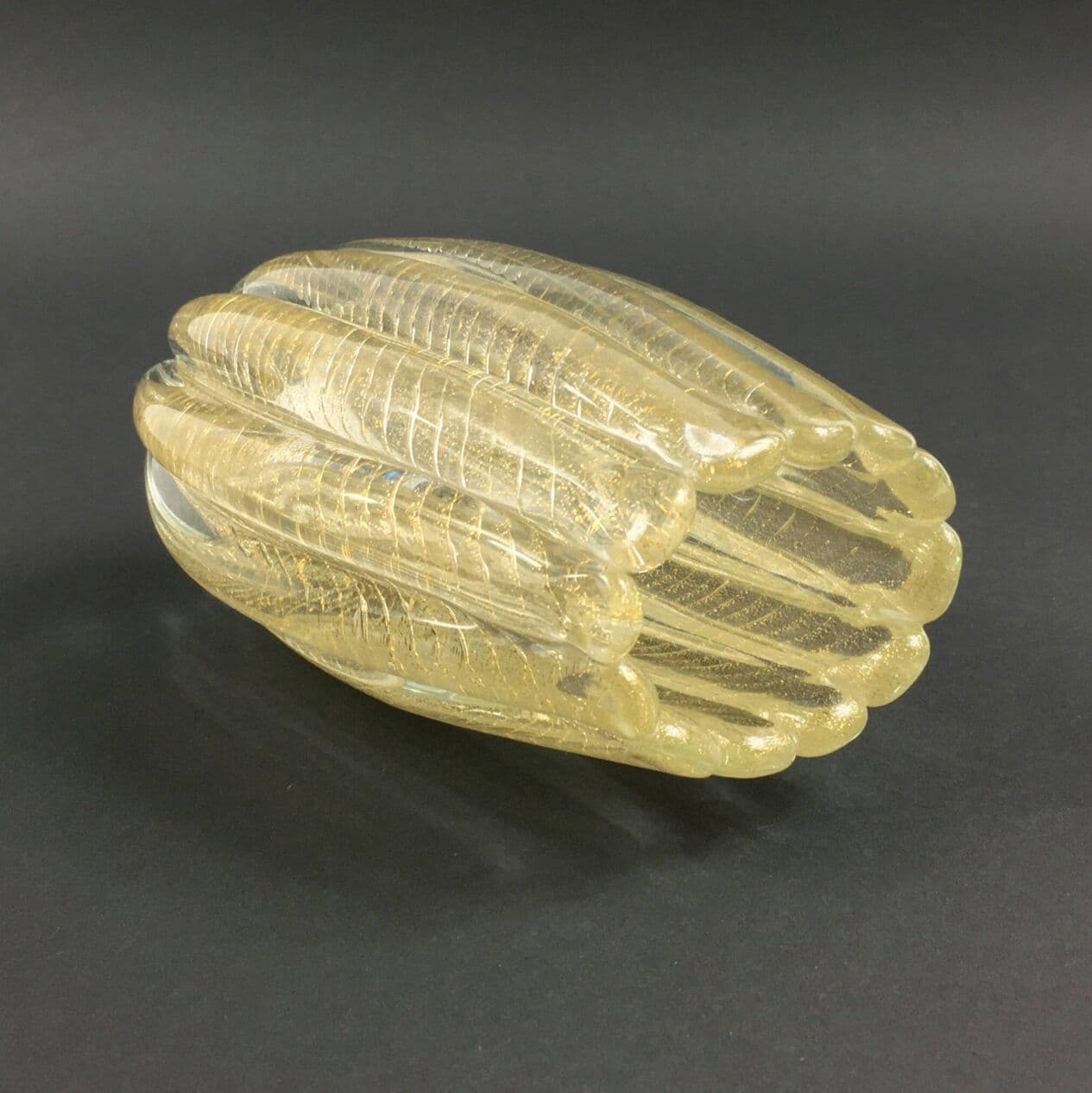 Vase Cordonato d'Oro, gold, crystal glass, Barovier & Toso, Italy, 1960s. - 296662