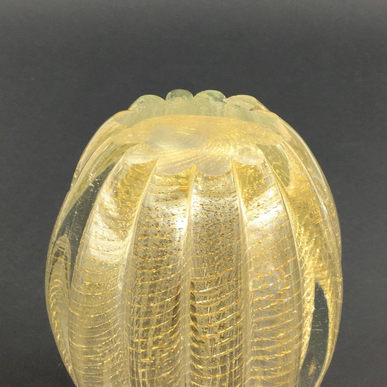 Vase Cordonato d'Oro, gold, crystal glass, Barovier & Toso, Italy, 1960s. - 296665