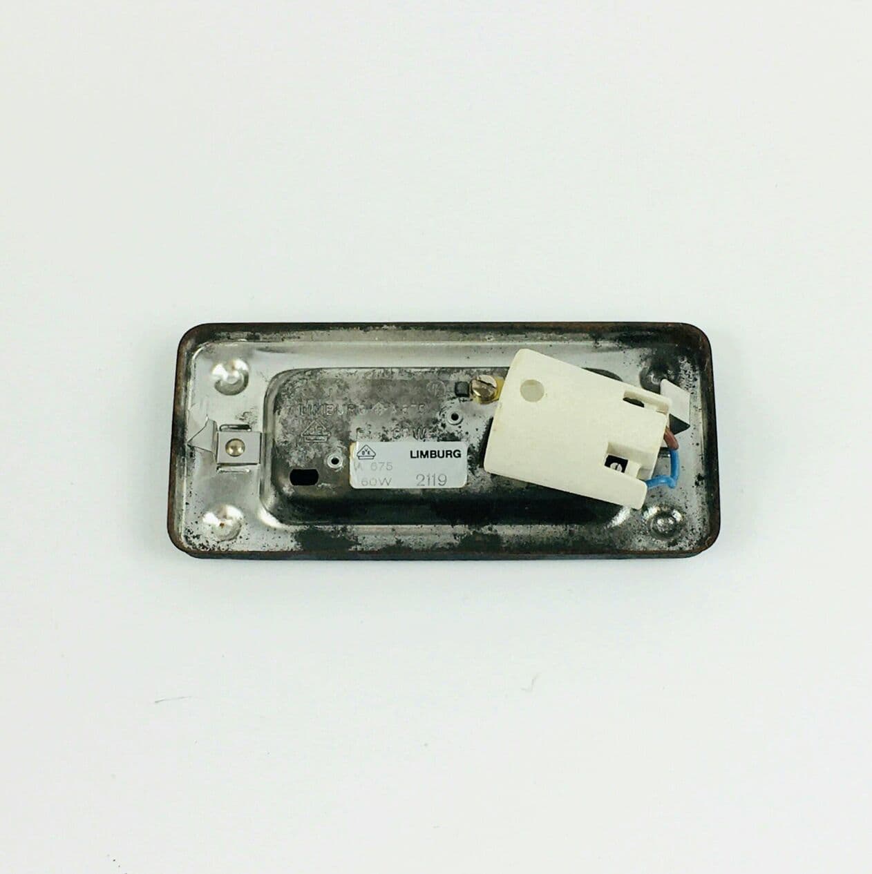 Kinkiet Sirius, szkło bursztynowe, proj. H. Tynell, Limburg, Niemcy, lata 70. - 296603