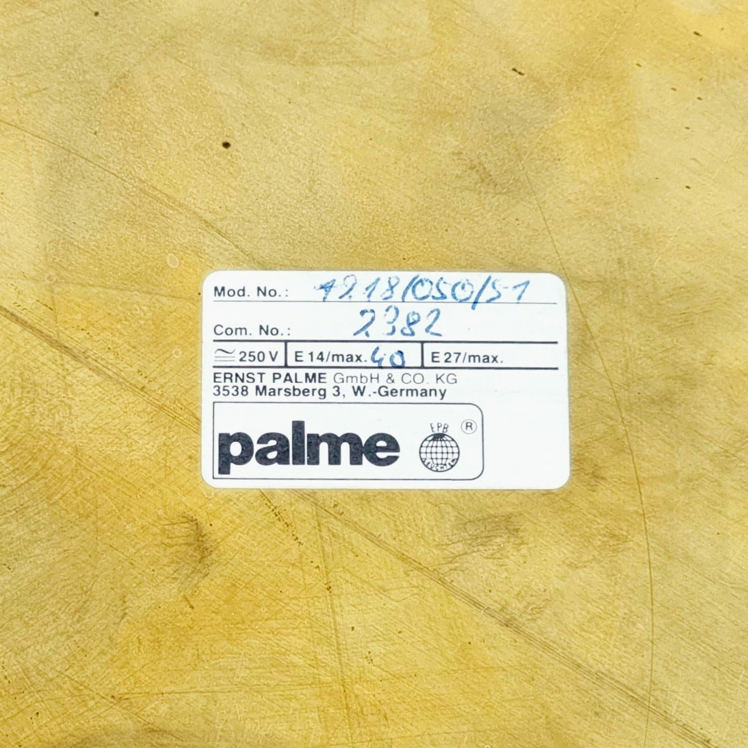 Plafon/lampa sufitowa, kwiatowa, szkło transparentne Murano, mosiądz, Ernst Palme, Niemcy, lata 60./70. - 314204