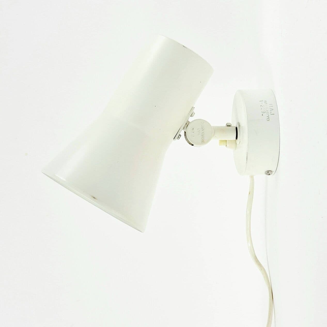 Para kinkietów, biały metal, proj. H.-A. Jakobsson, Szwecja, lata 60. - 296321