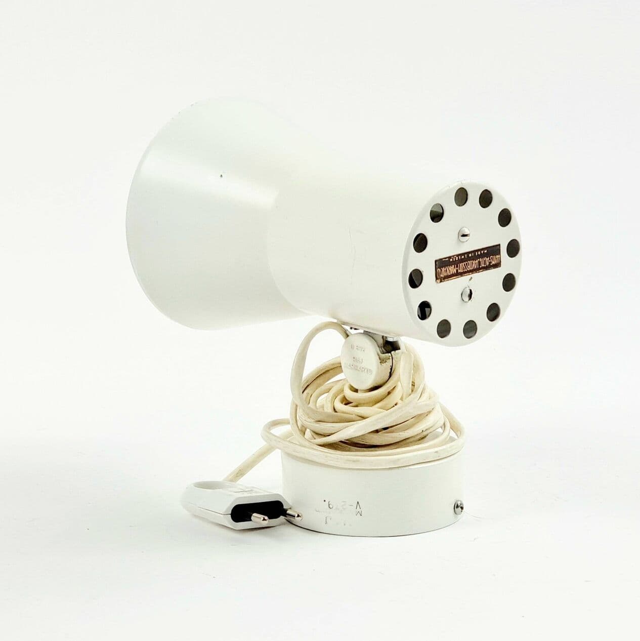 Para kinkietów, biały metal, proj. H.-A. Jakobsson, Szwecja, lata 60. - 296325