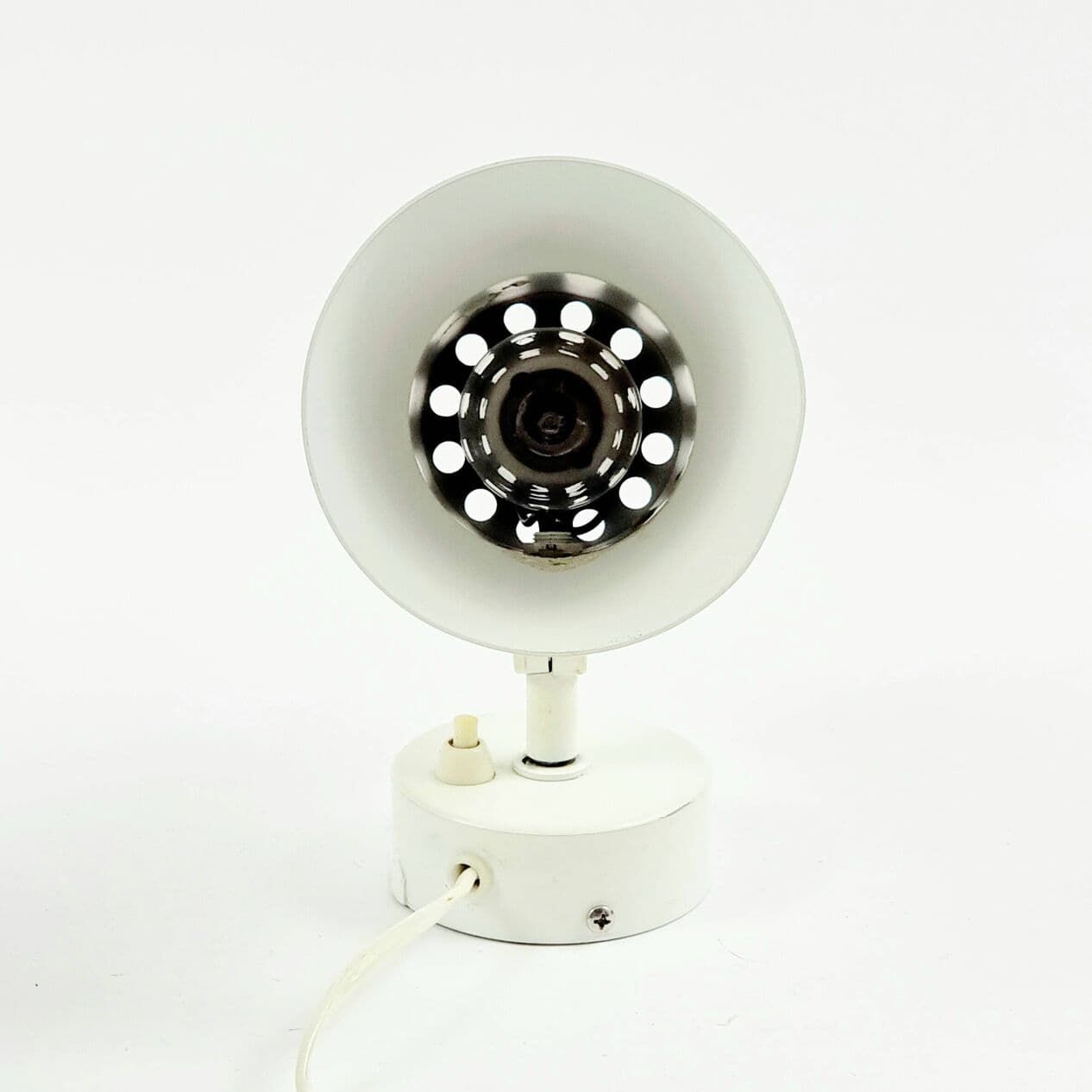 Para kinkietów, biały metal, proj. H.-A. Jakobsson, Szwecja, lata 60. - 296324