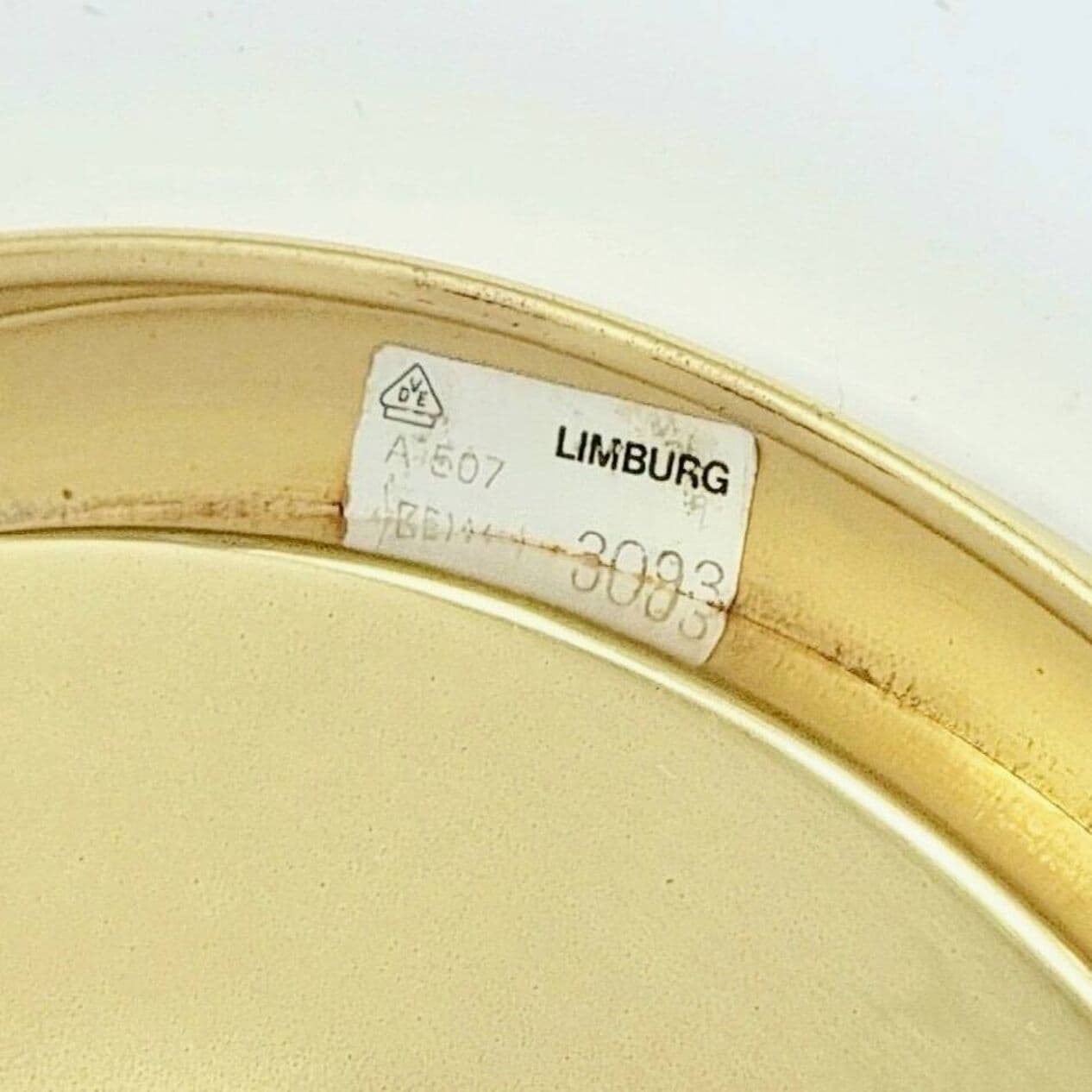 Lampa sufitowa, szkło transparentne dymione, mosiądz złoty, Niemcy, lata 60. - 296314