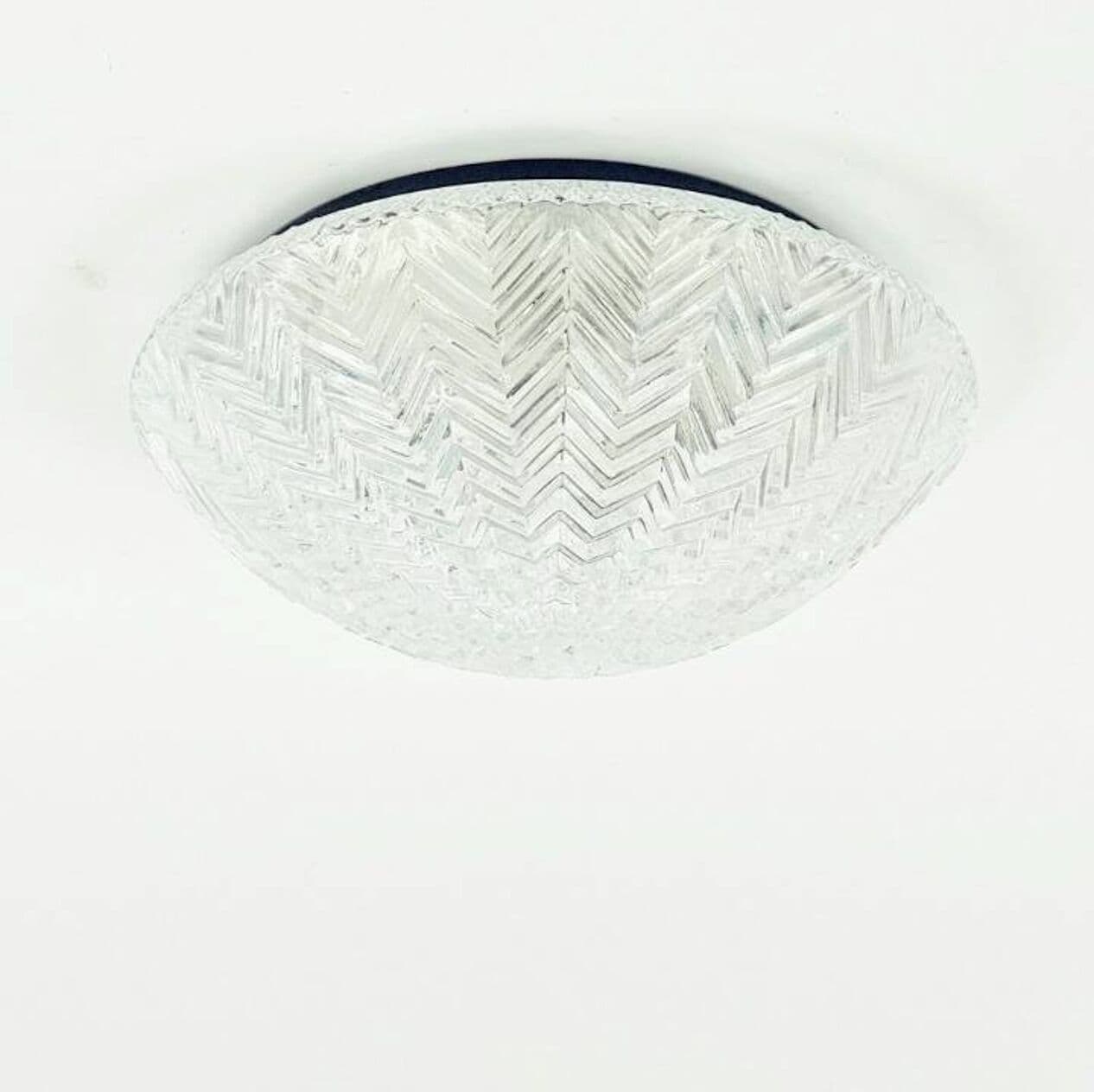 Lampa sufitowa lub kinkiet, transparentny, szkło kryształ, Niemcy, lata 70. - 296256