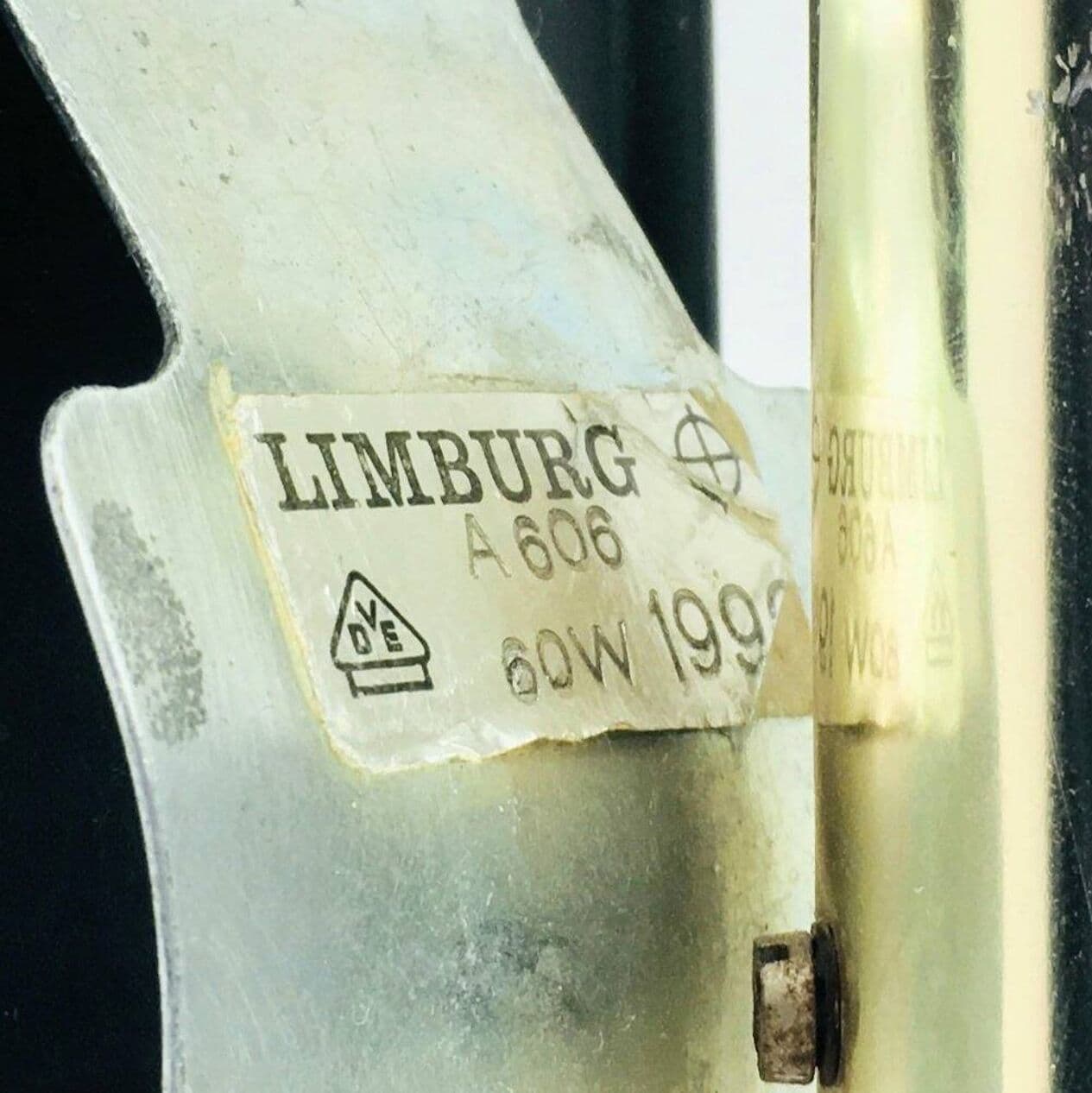 Kinkiet Bubble, szkło złote transparentne, mosiądz, proj. H. Tynell, Limburg, Niemcy, lata 60. - 296243