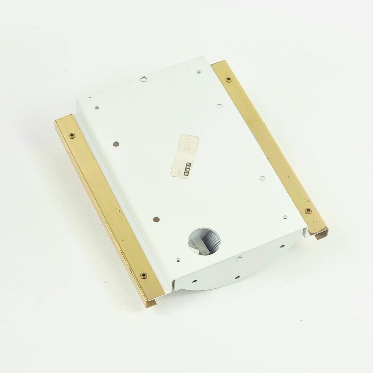 Kinkiet Ice Glass, szkło transparentne, mosiądz, Doria Leuchten, Niemcy, lata 60. - 296200