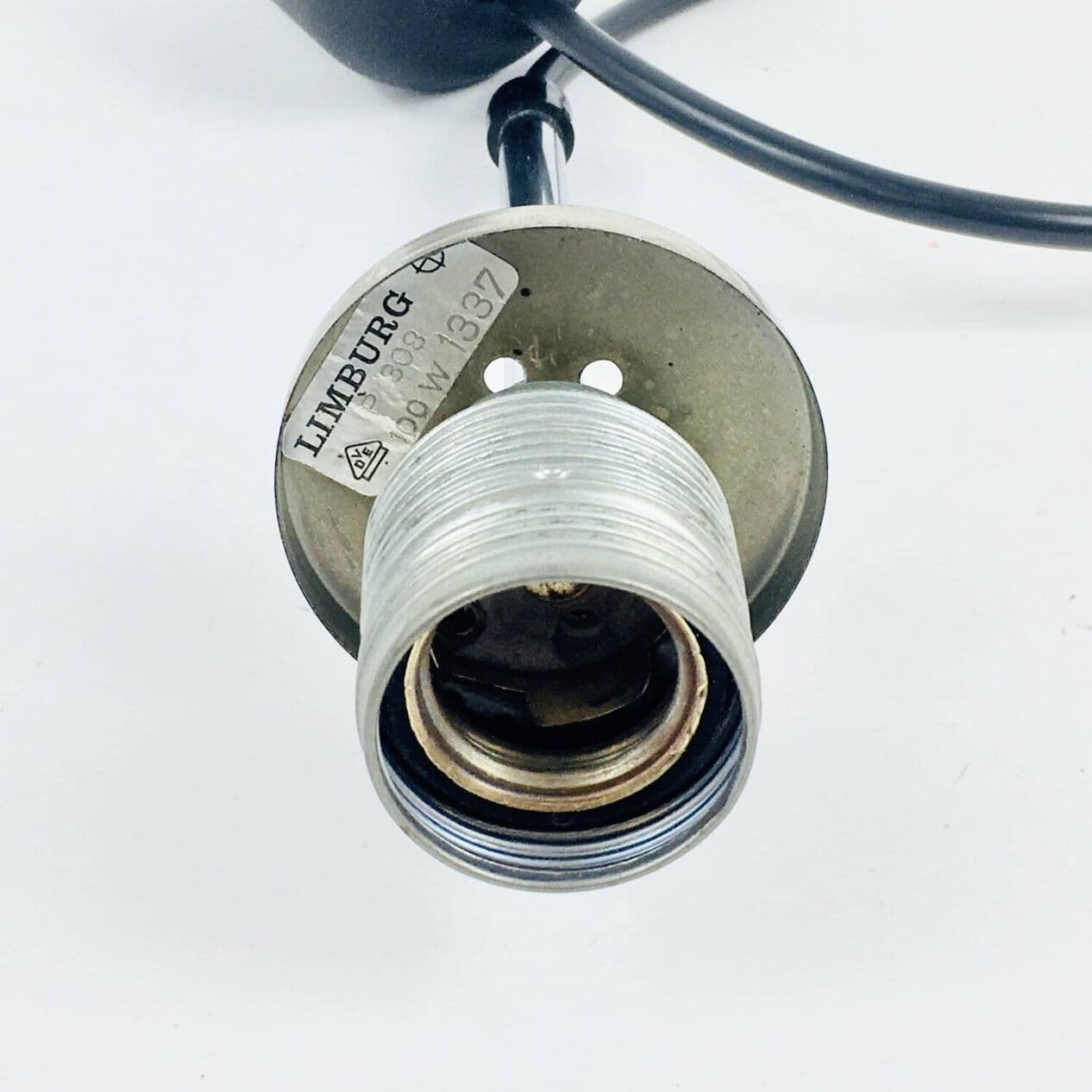 Lampa sufitowa Space Age, szkło złoty, mosiądz złoty, proj. H. Tynell, Limburg, Niemcy, lata 60. - 296167