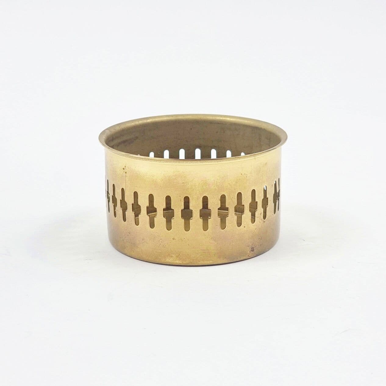 Świecznik, szkło fioletowe, mosiądz, proj. H.-A. Jakobsson, Szwecja, lata 60. - 295986