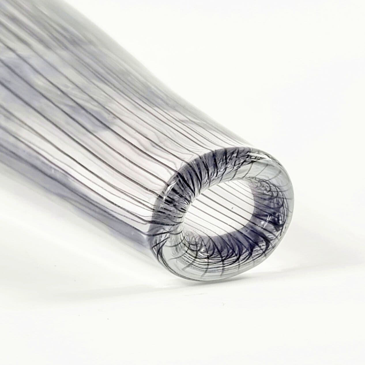 Wazon, czarny fioletowy transparentny, szkło kryształ, proj. V. Lindstrand, Szwecja, lata 60. - 295900