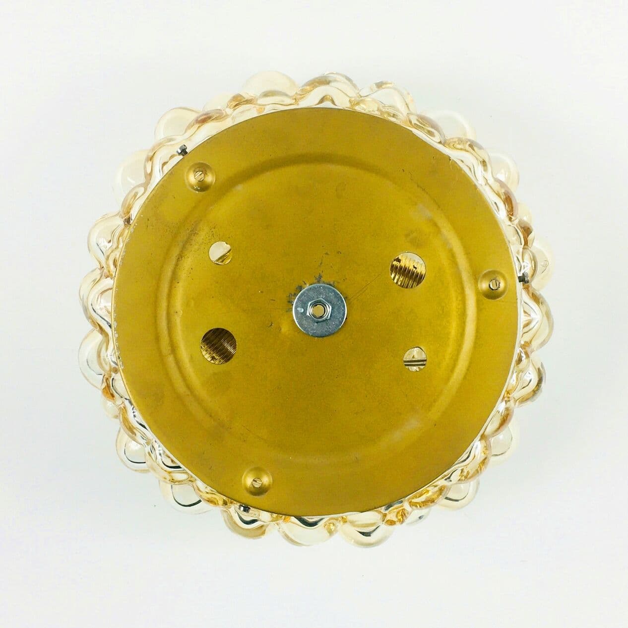 Lampa sufitowa Bubble, szkło złote, proj. H. Tynell, Niemcy, lata 70. - 295867