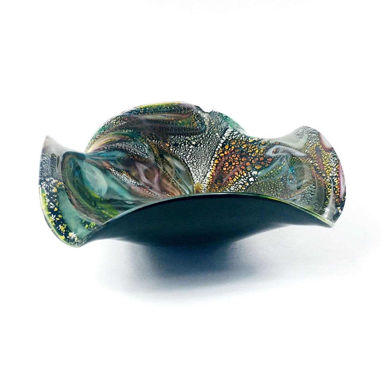 Pair of bowls Tutti Frutti, multicolor glass, by D. Martens, Italy, 1960s. - 295835