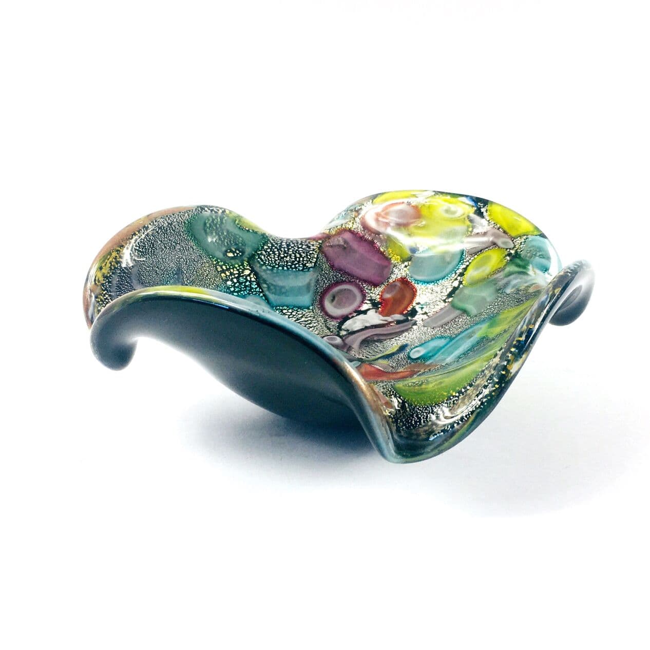 Pair of bowls Tutti Frutti, multicolor glass, by D. Martens, Italy, 1960s. - 295833