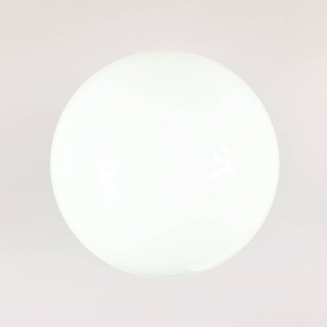 Lampa stołowa Space Age, szkło opalowe białe, podstawa czarna, Limburg, Niemcy, lata 60. - 295768