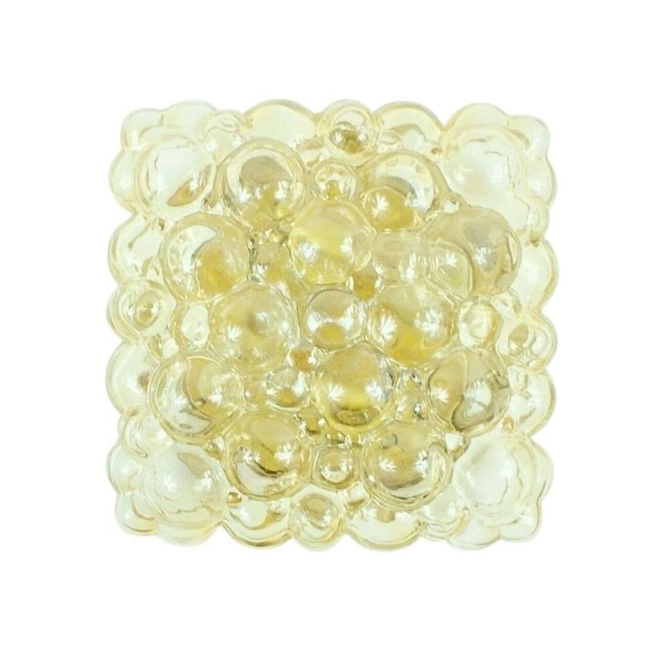 Lampa sufitowa Bubble, szkło złote, proj. H. Tynell, Limburg, Niemcy, lata 60. - 295733