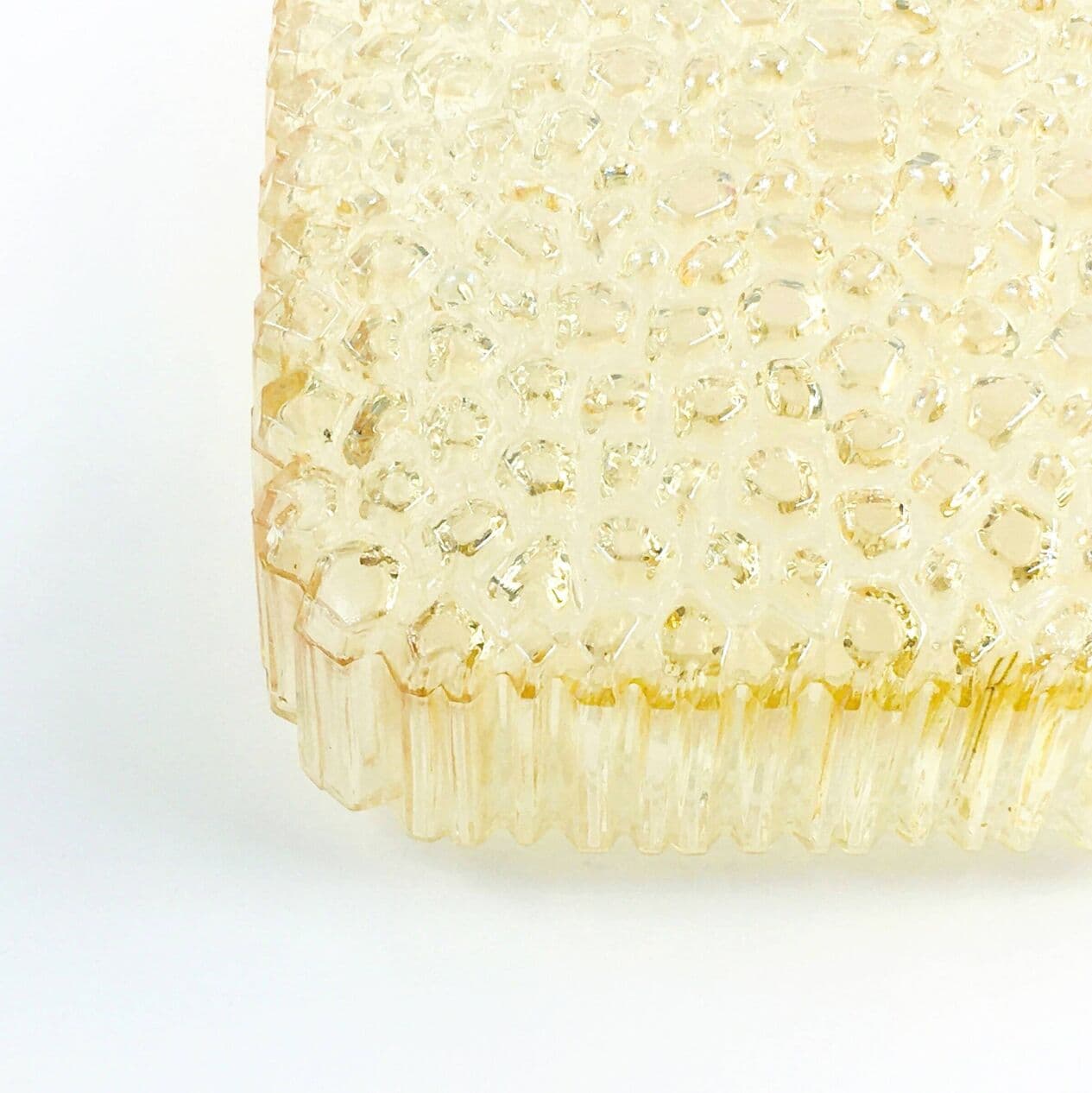 Lampa sufitowa Bubble, szkło złote transparentne, mosiądz, proj. H. Tynell, Limburg, Niemcy, lata 70. - 295642