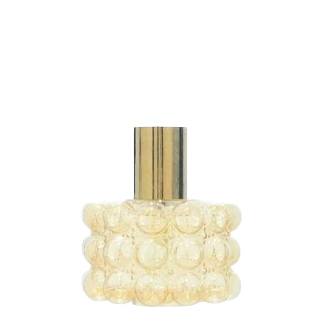 Lampa sufitowa Bubble, szkło bursztynowe, mosiądz złoty, proj. H. Tynell, Limburg, Niemcy, lata 60. - WYMIARY