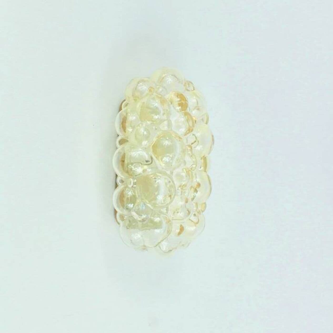 Kinkiet Bubble, szkło złoty, metal, proj. H. Tynell, Limburg, Niemcy, lata 60. - 295574