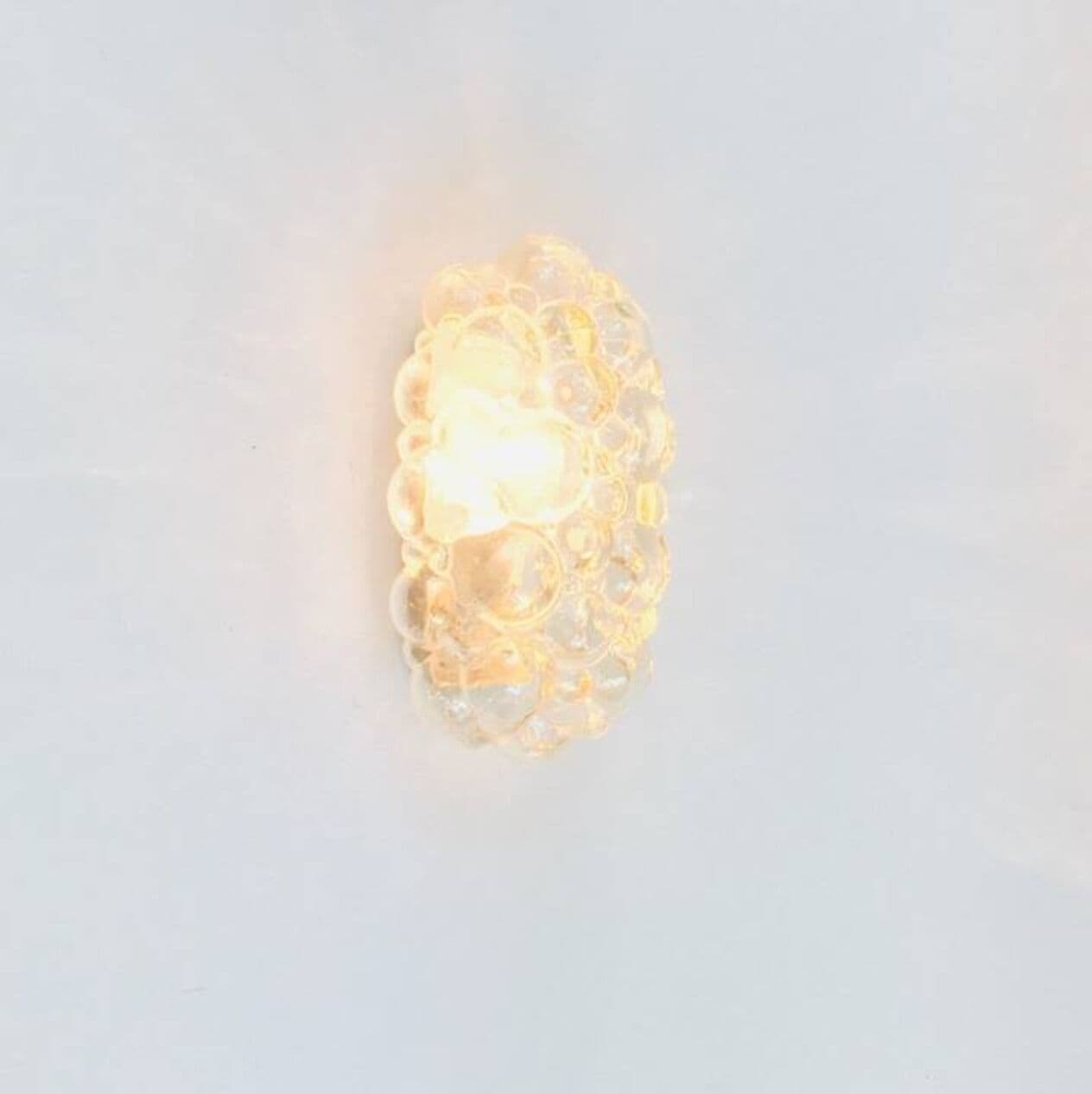 Kinkiet Bubble, szkło złoty, metal, proj. H. Tynell, Limburg, Niemcy, lata 60. - 295577