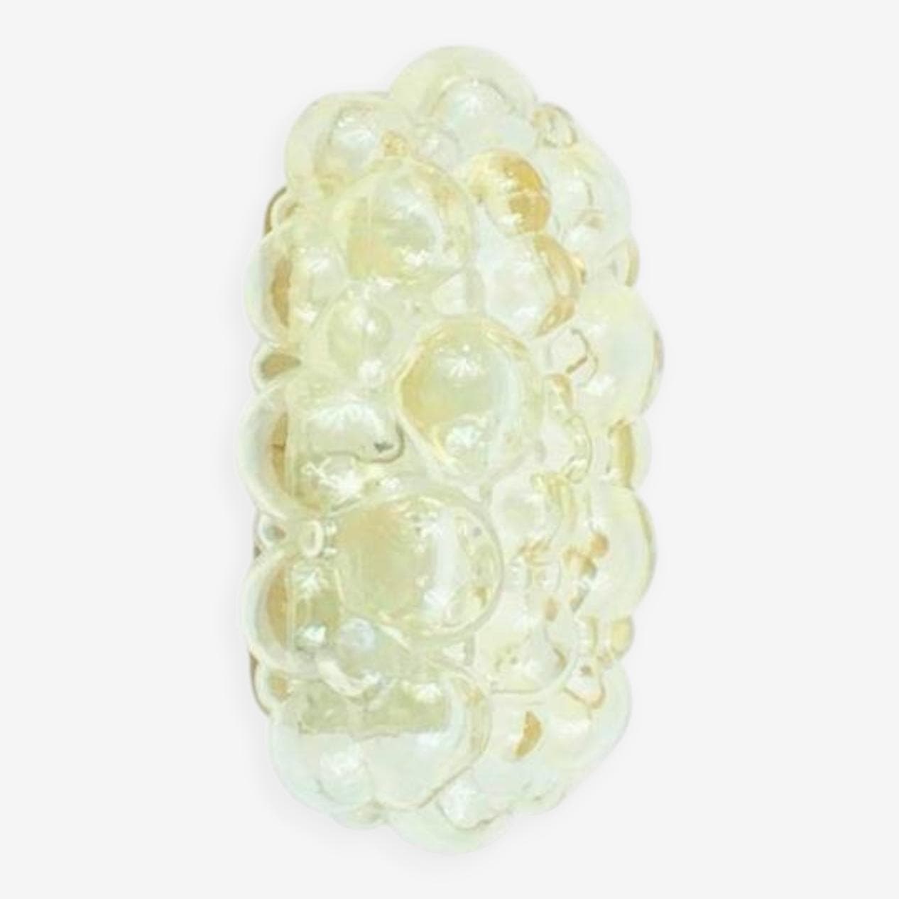 Kinkiet Bubble, szkło złoty, metal, proj. H. Tynell, Limburg, Niemcy, lata 60. - 295575
