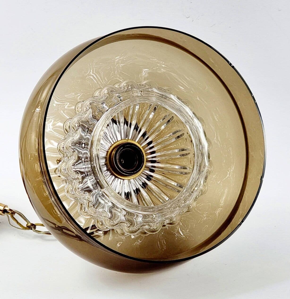 Lampa sufitowa 'Neptune', szkło, kryształ, proj. C. Fagerlund dla Orrefors, Szwecja, lata 60. - 295541