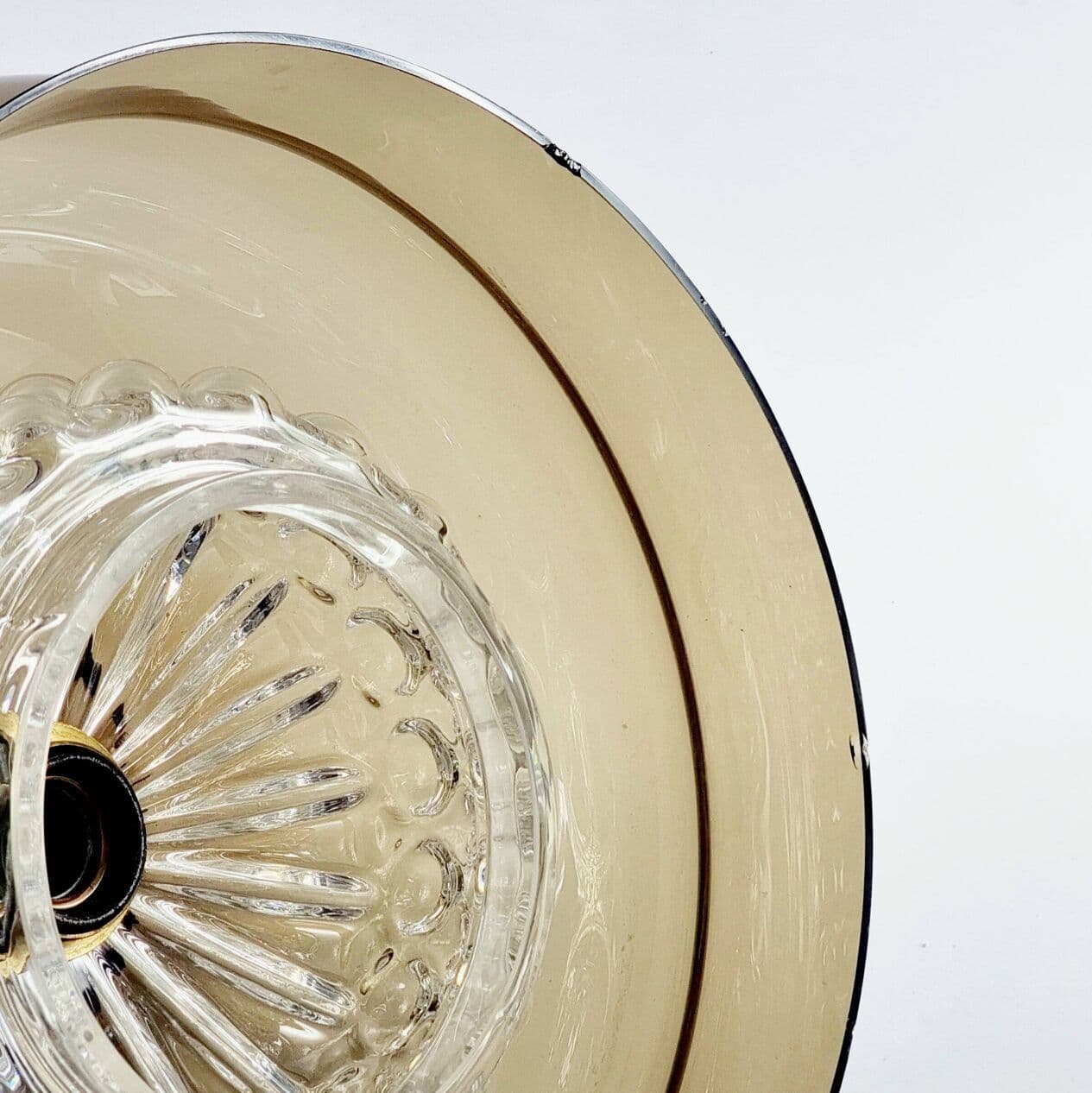 Lampa sufitowa 'Neptune', szkło, kryształ, proj. C. Fagerlund dla Orrefors, Szwecja, lata 60. - 295542