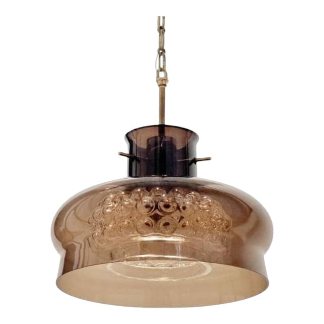 Lampa sufitowa 'Neptune', szkło, kryształ, proj. C. Fagerlund dla Orrefors, Szwecja, lata 60. - WYMIARY