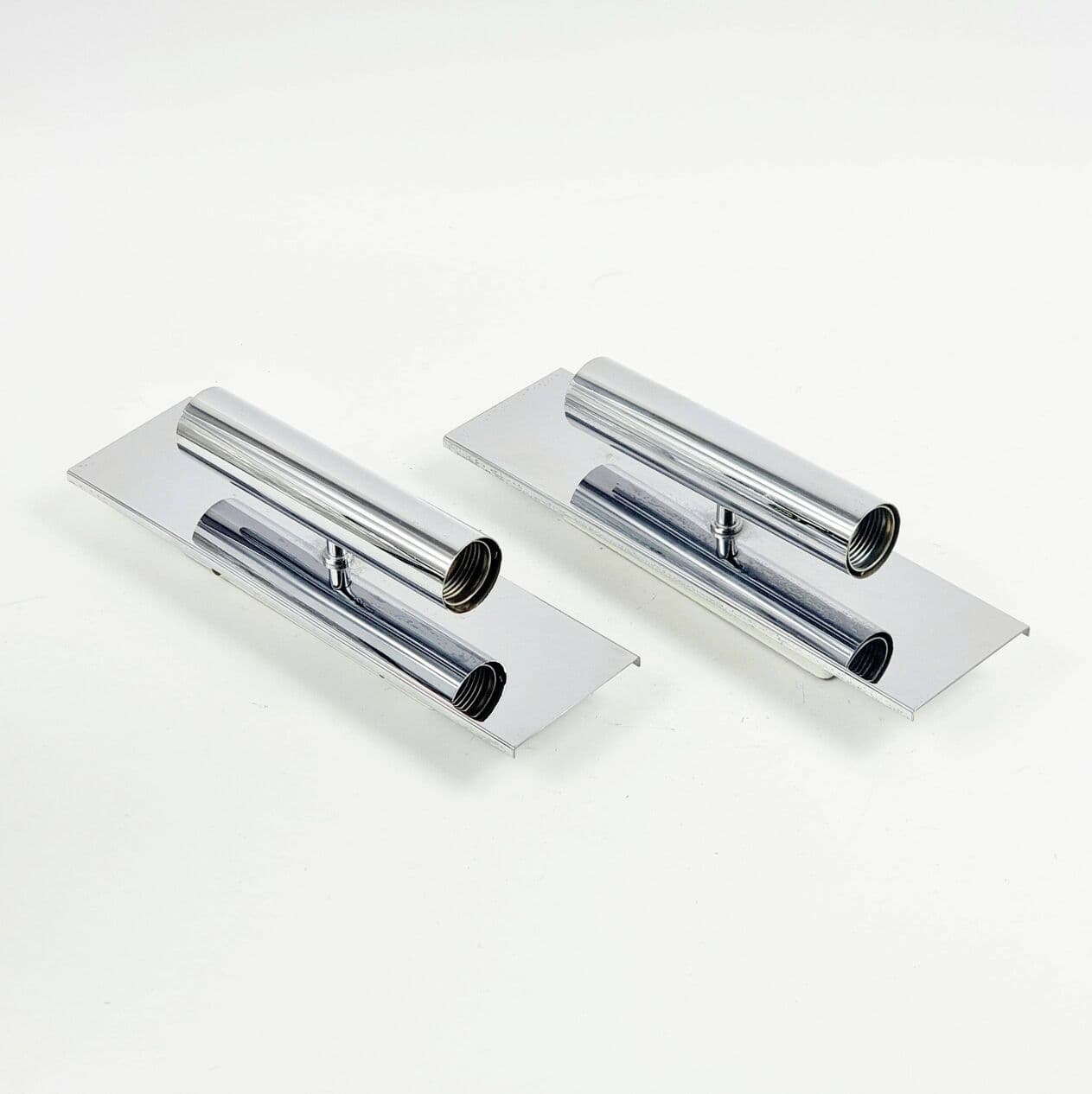 Para kinkietów Sputnik, chrom srebrny, Doria Leuchten, Niemcy, lata 70. - 295530