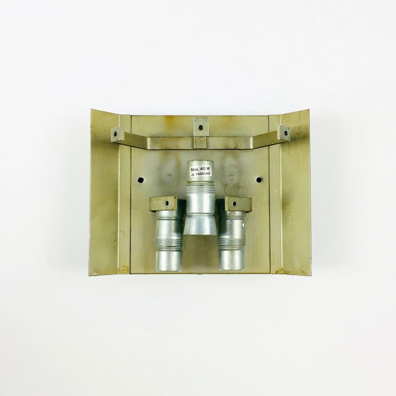 Para kinkietów Ice Glass, szkło transparentne, chrom, Kalmar Franken, Austria, lata 60. - 295509