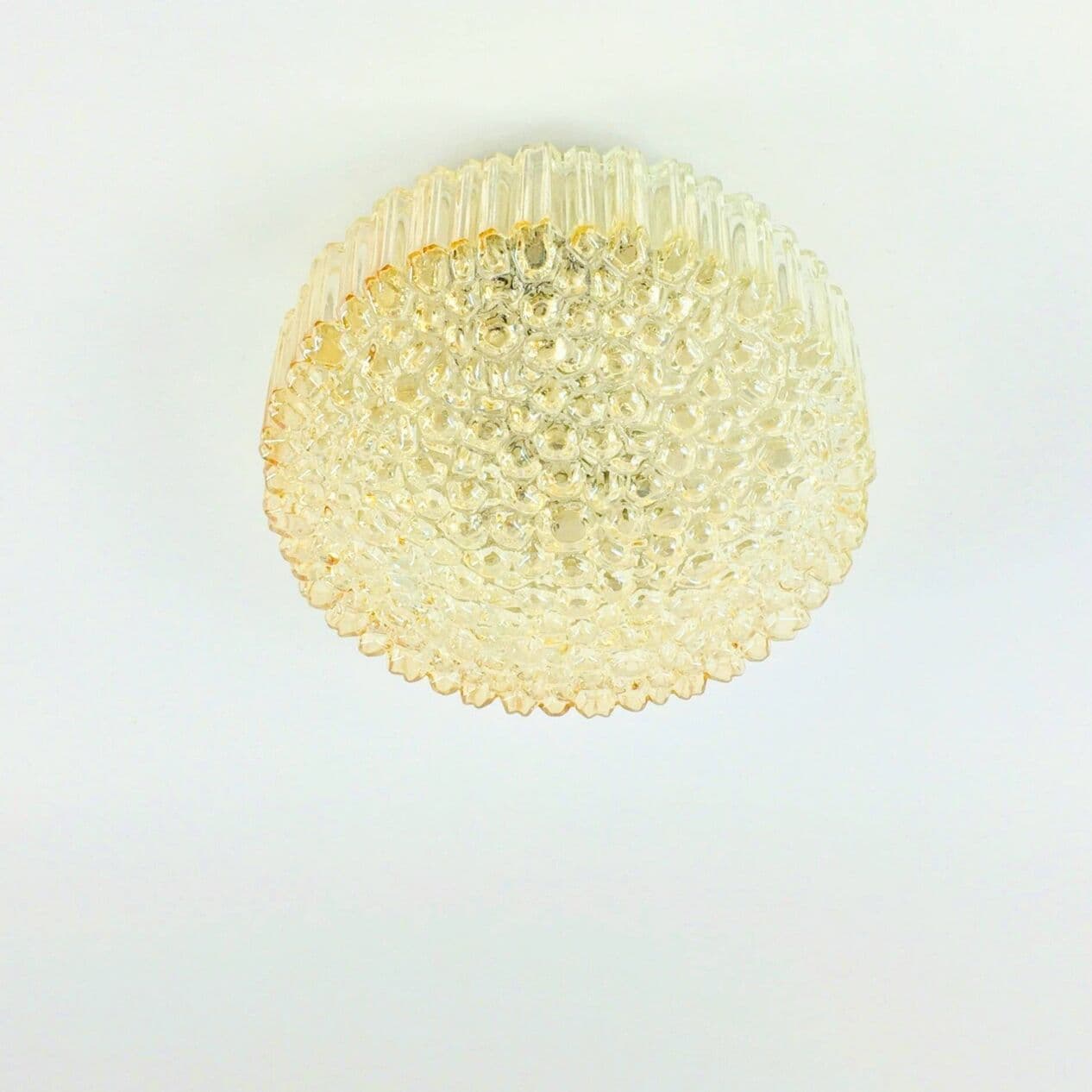 Lampa sufitowa Bubble, złoty, szkło kryształowe, proj. H. Tynell, Limburg, Niemcy, lata 60. - 295461
