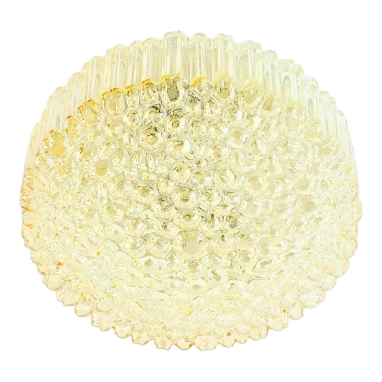 Lampa sufitowa Bubble, złoty, szkło kryształowe, proj. H. Tynell, Limburg, Niemcy, lata 60.