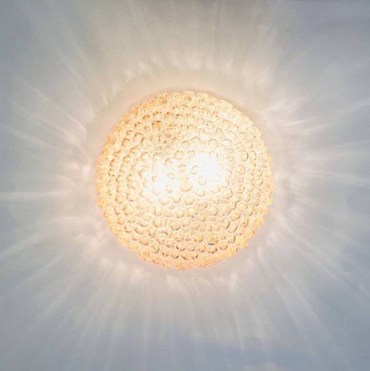 Lampa sufitowa Bubble, złoty, szkło kryształowe, proj. H. Tynell, Limburg, Niemcy, lata 60. - 295466