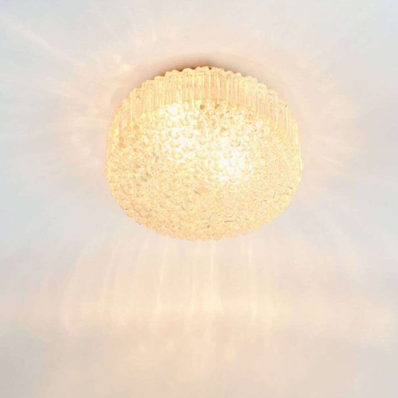 Lampa sufitowa Bubble, złoty, szkło kryształowe, proj. H. Tynell, Limburg, Niemcy, lata 60. - 295463