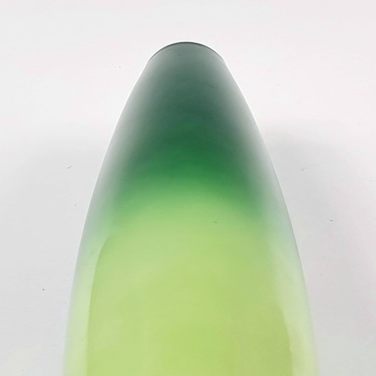 Vase, green white gold black porcelain, Wallendorf, East Germany, 1960s. - 295378