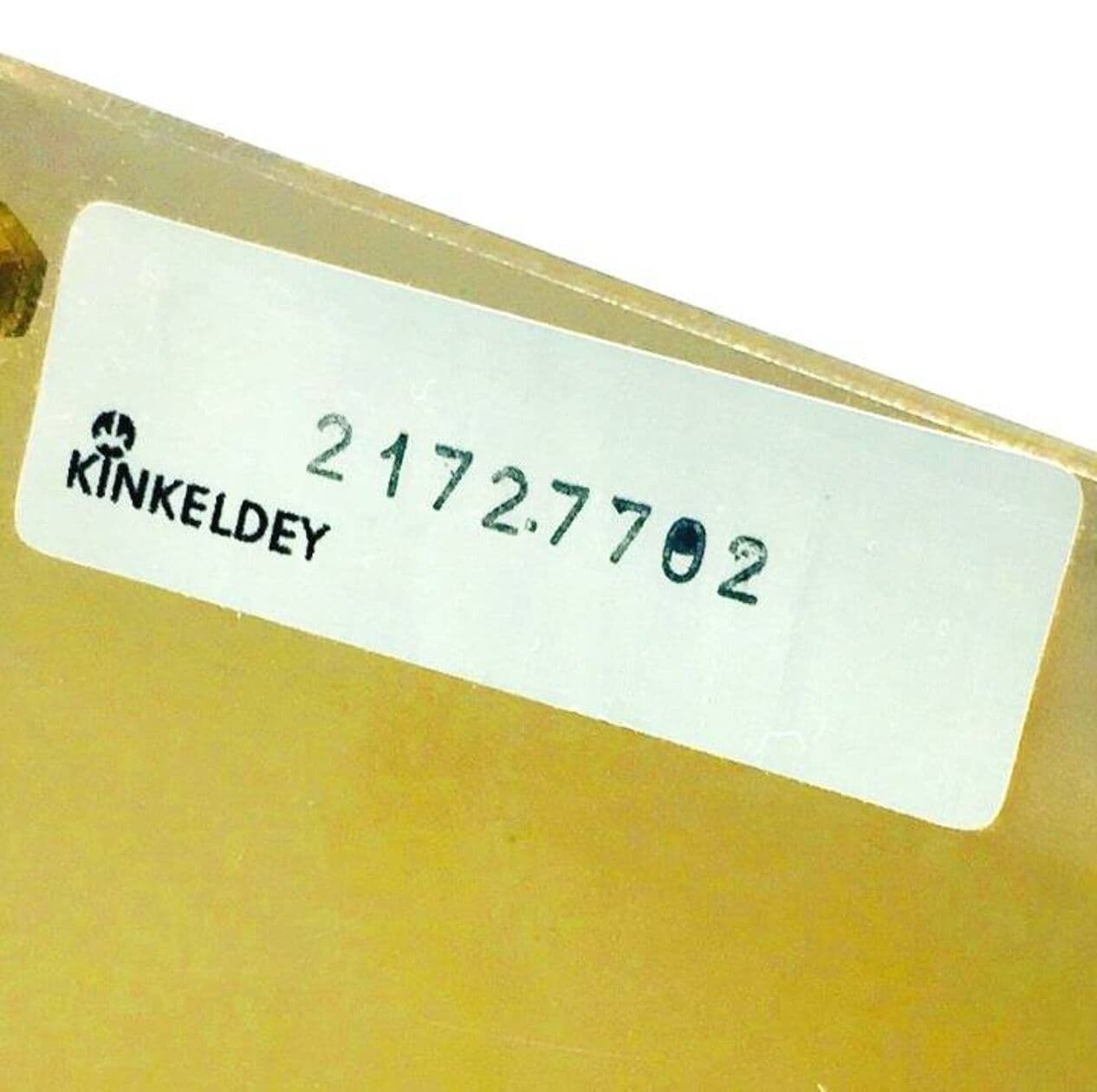 Pair of wall sconces, transparent crystal, gold brass, Germany, 1970s. - 295351