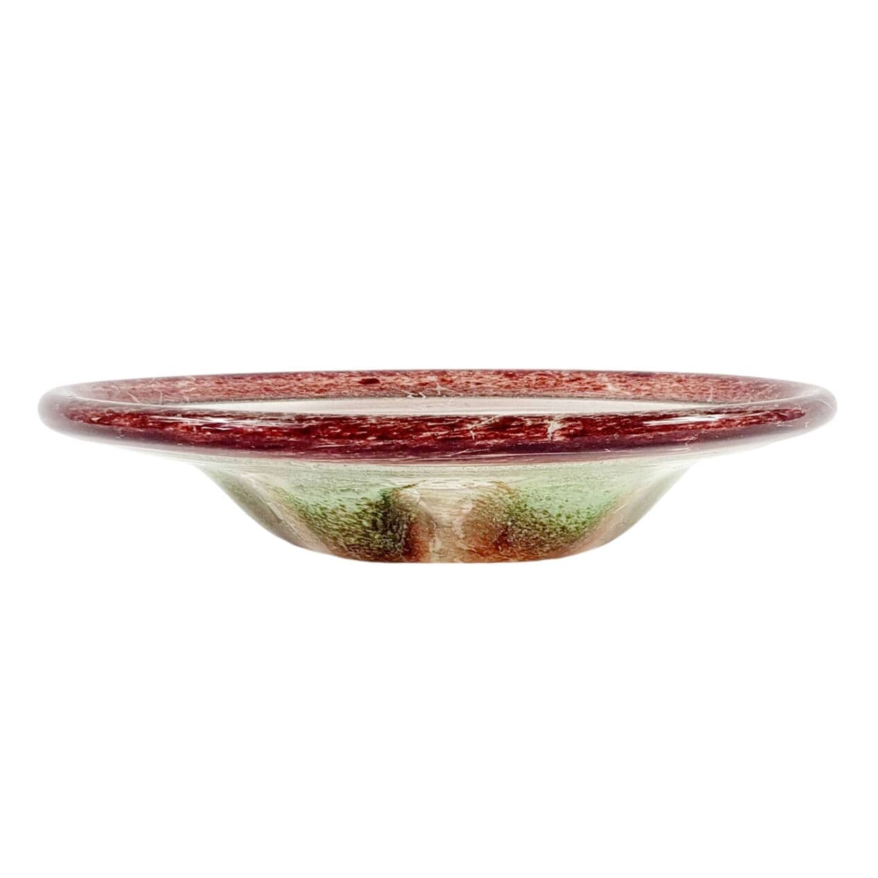 Bowl Ikora, transparent brown green glass, by K. Wiedmann, WMF, Germany, 1930s. - 295305