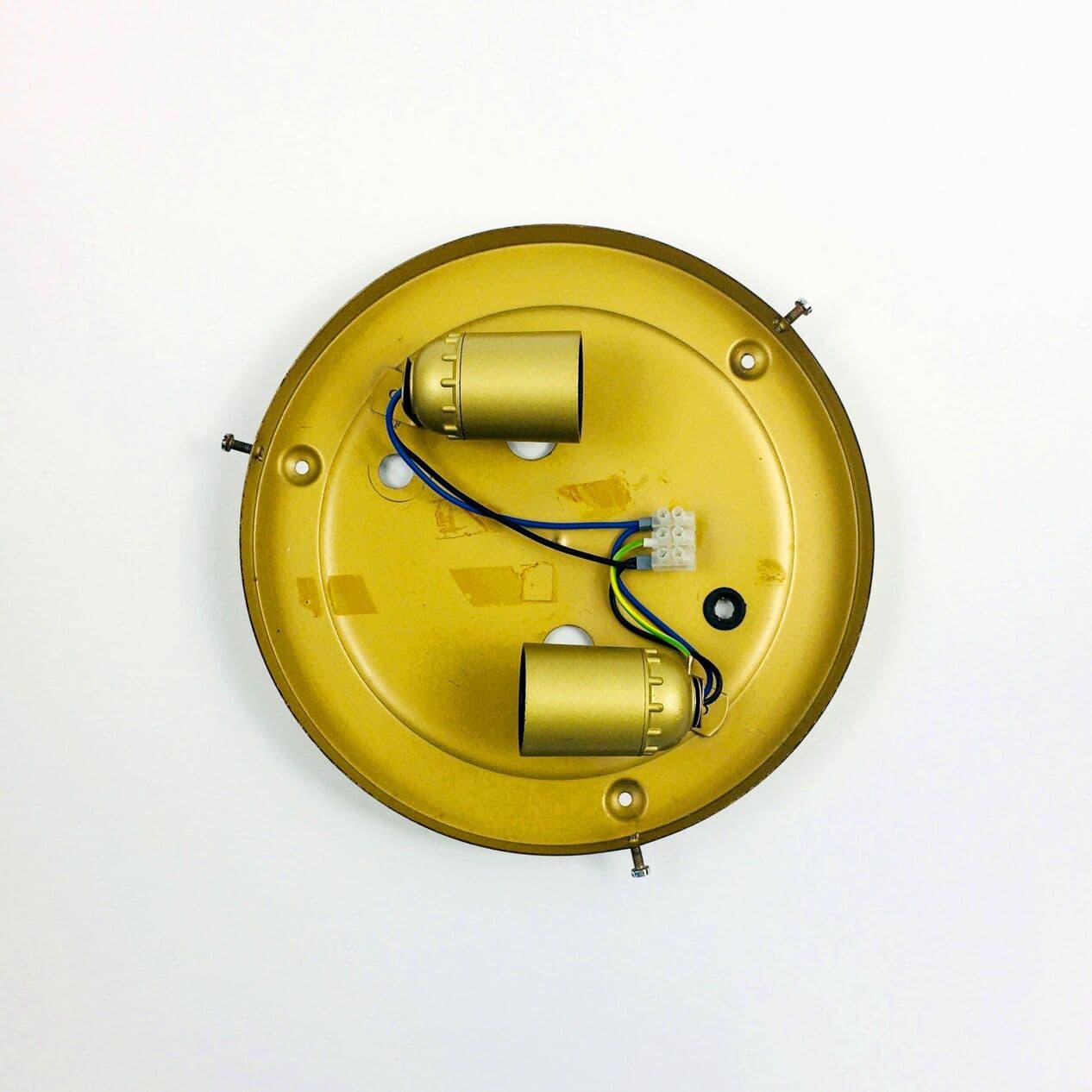 Lampa sufitowa Bubble, szkło złote, proj. H. Tynell, Limburg, Niemcy, lata 60. - 295269