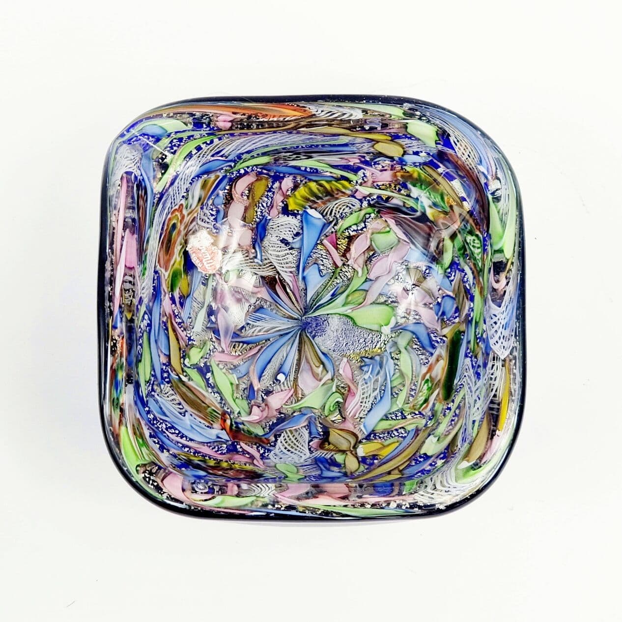Bowl Tutti Frutti, multicolour glass, by D. Martens, Italy, 1960s. - 295235