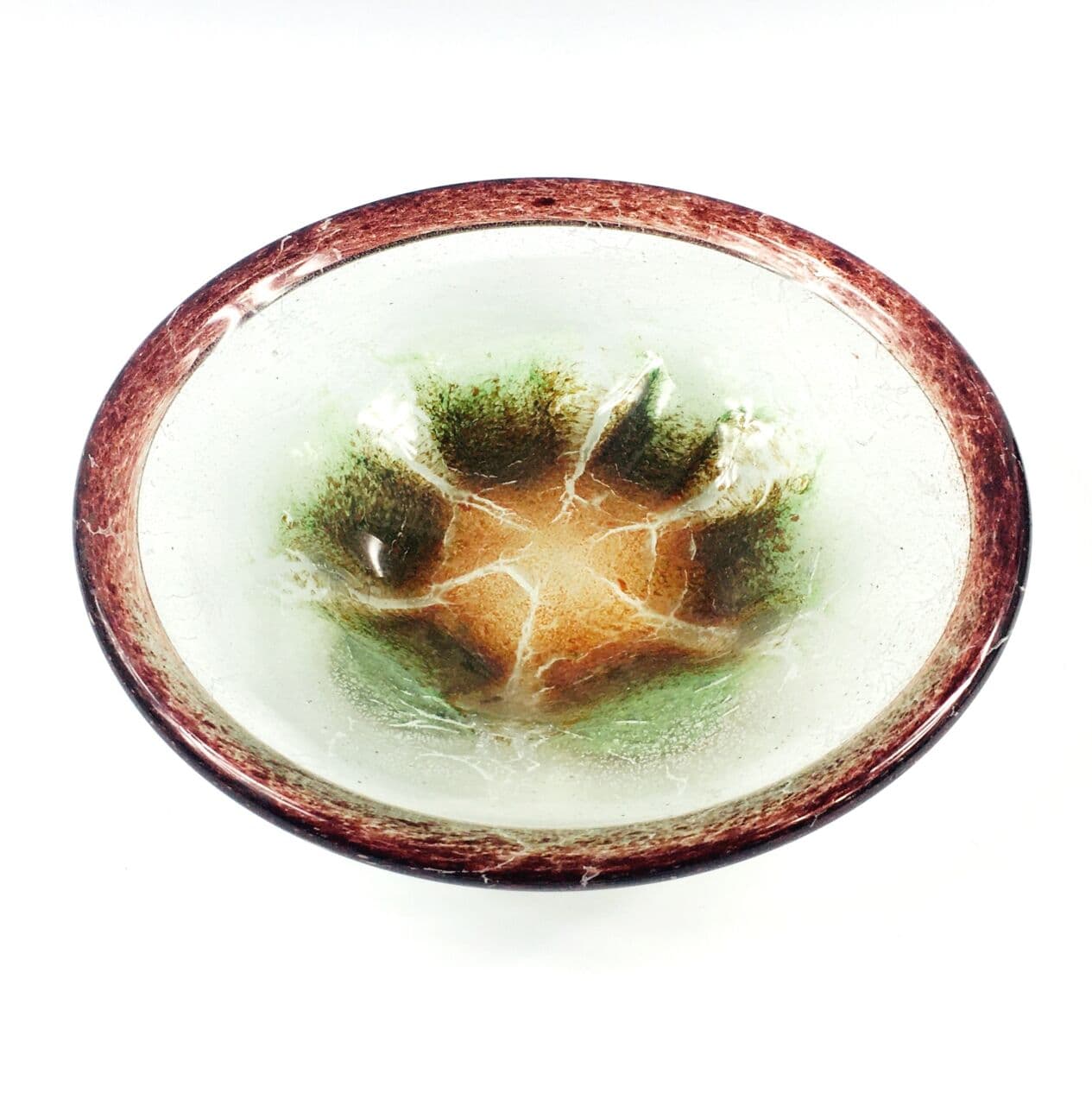 Bowl Ikora, multicolour crystal glass, by K. Wiedmann, WMF, Germany, 1920s/30s. - 295088